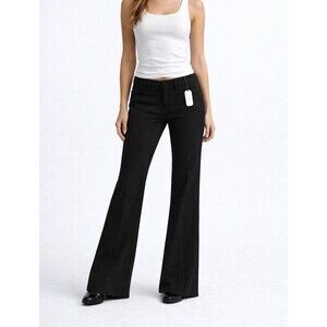 NWT $198 Women’s Limited Edition Leon Max Max Studio Wool Flare Pants Size 4